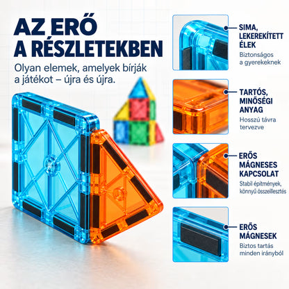 70 részes intelligens mágneses építőjáték-szett